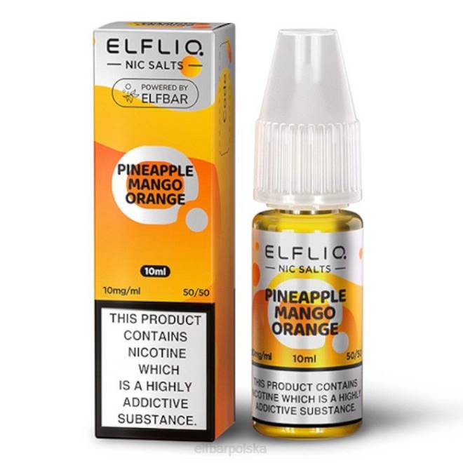 elfbar elfliq nic salts - ananas mango pomarańcza - 10ml-10 mg/ml 42RP173