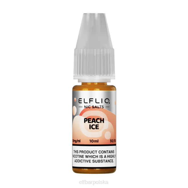 elfbar elfliq nic salts - lód brzoskwiniowy - 10ml-10 mg/ml 42RP185