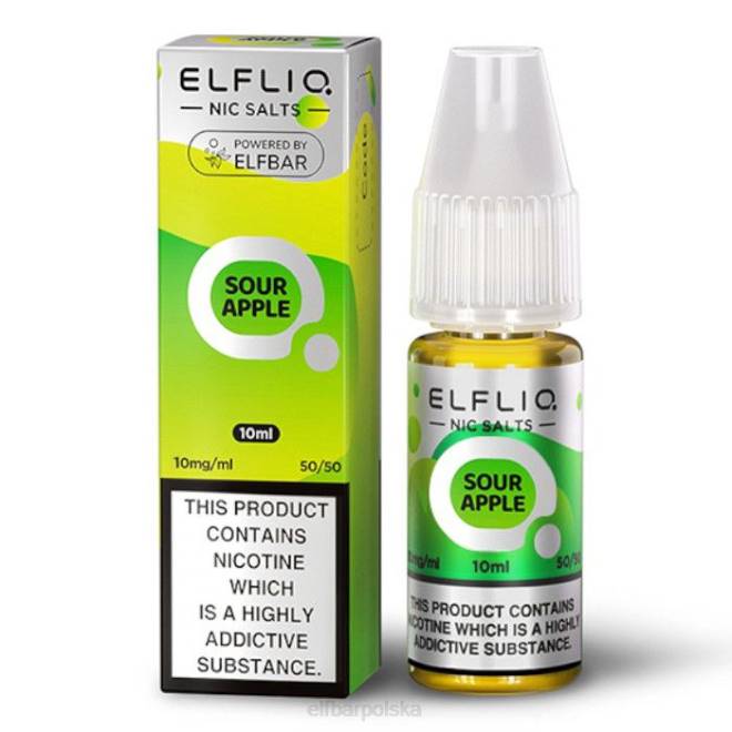 elfbar elfliq nic sole - kwaśne jabłko - 10ml-10 mg/ml 42RP169