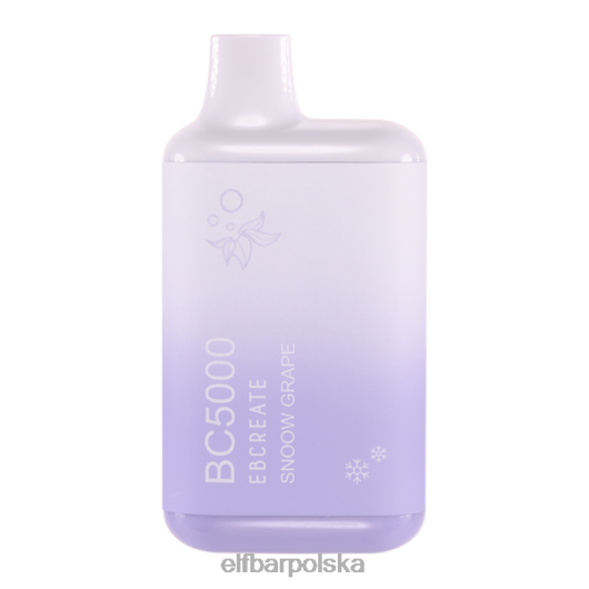 ELFBAR winogrono śnieżne bc5000 konsumenckie - 50mg - pojedyncze 2H2D30