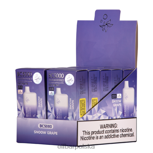 ELFBAR winogrono śnieżne bc5000 konsumenckie - 50mg - pojedyncze 2H2D30