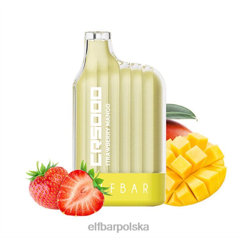 ELFBAR Cr5000 jednorazowy waporyzator 5000 zaciągnięć 46XNB33 mango truskawkowe
