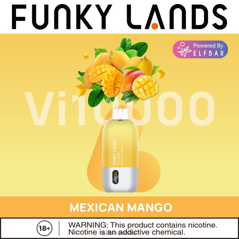 ELFBAR Funky Lands Najlepszy smak Jednorazowy vape vi10000 w najlepszej sprzedaży 46XNB157 meksykańskie mango