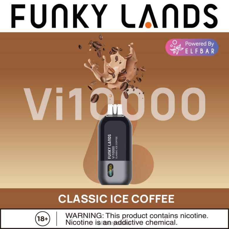 ELFBAR Funky Lands jednorazowe zaciągnięcia vape vi10000 46XNB165 lód duet winogron żurawinowych