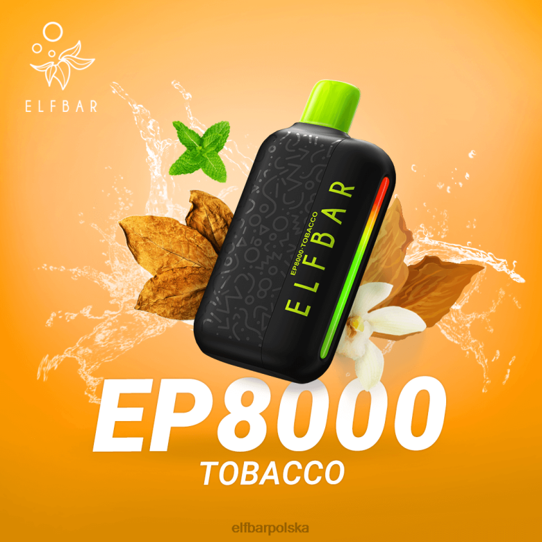 ELFBAR jednorazowe vape nowe zaciągnięcia ep8000 46XNB60 kiwi, marakuja, gujawa