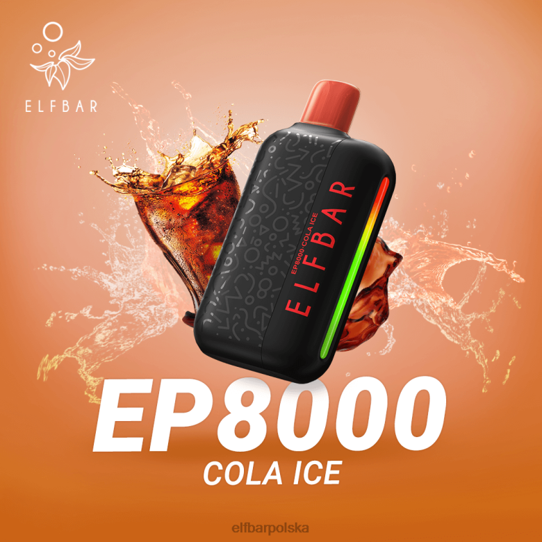 ELFBAR jednorazowe vape nowe zaciągnięcia ep8000 46XNB60 kiwi, marakuja, gujawa
