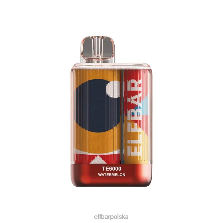 ELFBAR jednorazowe zaciągnięcia vape te6000 46XNB78 arbuz
