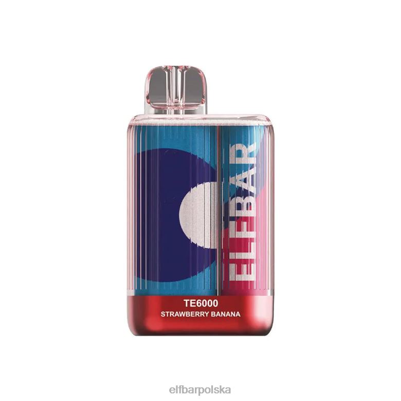 ELFBAR jednorazowe zaciągnięcia vape te6000 46XNB80 lody truskawkowe