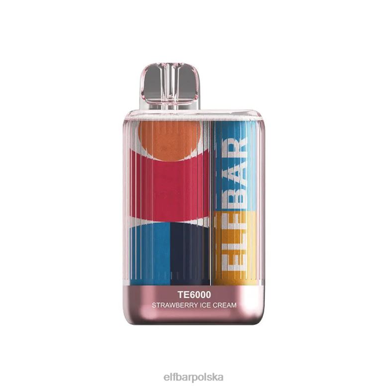 ELFBAR jednorazowe zaciągnięcia vape te6000 46XNB81 truskawka Banan