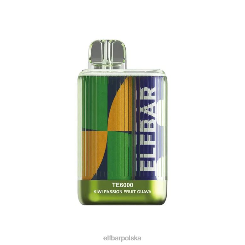 ELFBAR jednorazowe zaciągnięcia vape te6000 46XNB84 kiwi, marakuja, gujawa