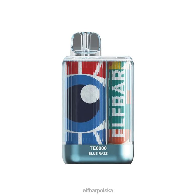 ELFBAR jednorazowe zaciągnięcia vape te6000 46XNB91 niebieski razz