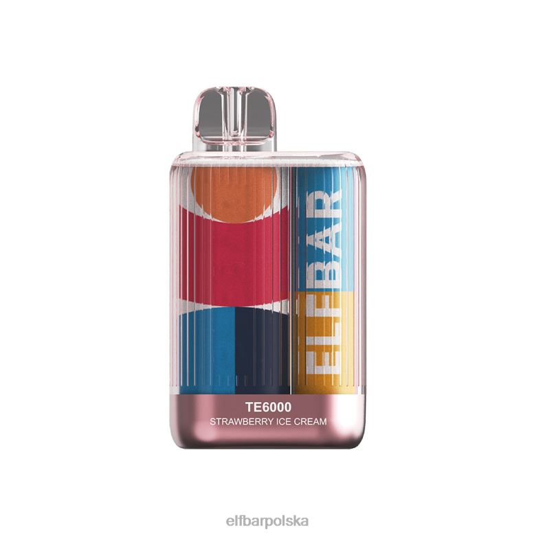ELFBAR jednorazowe zestawy vape te6000 truskawkowe 46XNB95 truskawka