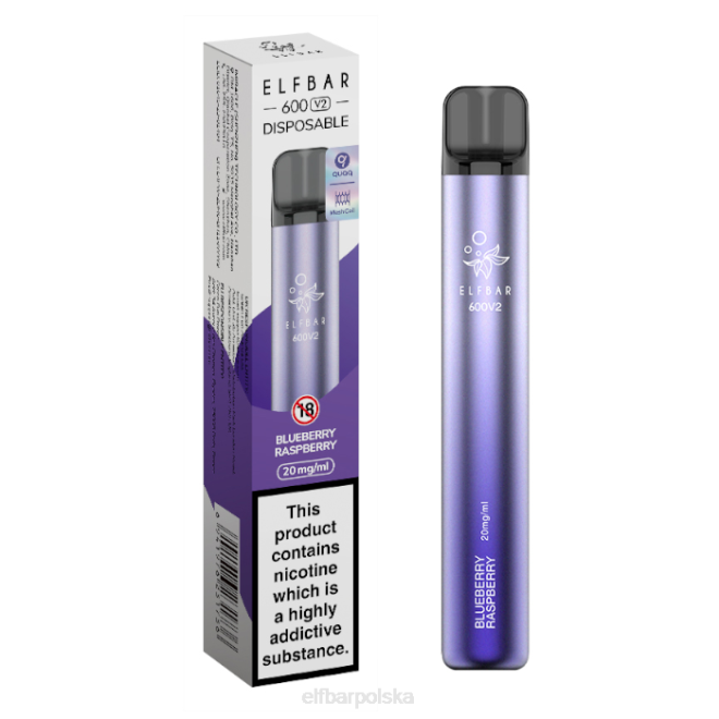 Waporyzator jednorazowy elfbar 600v2 - 20mg 42RP16 jagoda malina