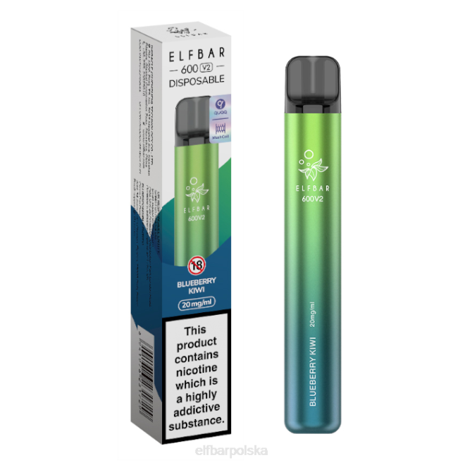 Waporyzator jednorazowy elfbar 600v2 - 20mg 42RP23 kiwi jagodowe