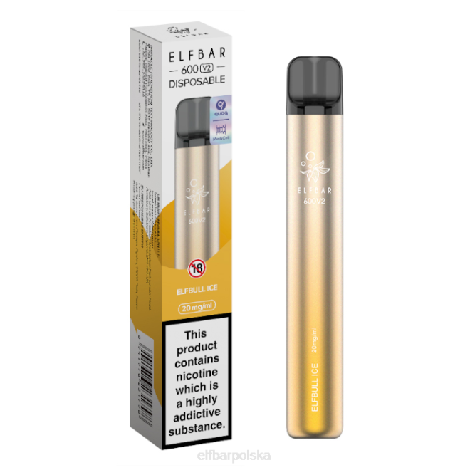 Waporyzator jednorazowy elfbar 600v2 - 20mg 42RP28 elfiturbo lód