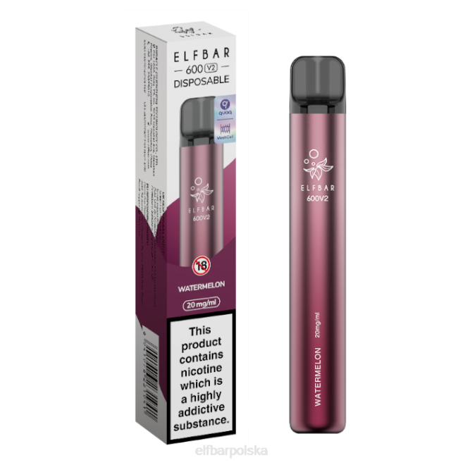 Waporyzator jednorazowy elfbar 600v2 - 20mg 42RP4 arbuz