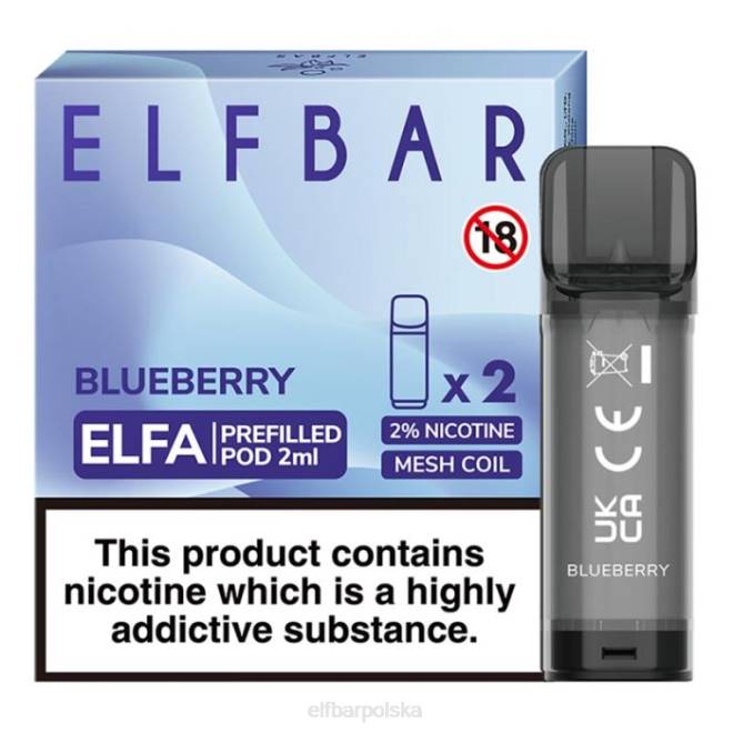 elfbar elfa kapsułka - 2ml - 20mg (2 opakowania) 42RP106 jagoda