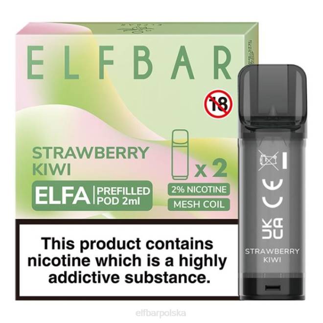 elfbar elfa kapsułka - 2ml - 20mg (2 opakowania) 42RP107 kiwi truskawkowe