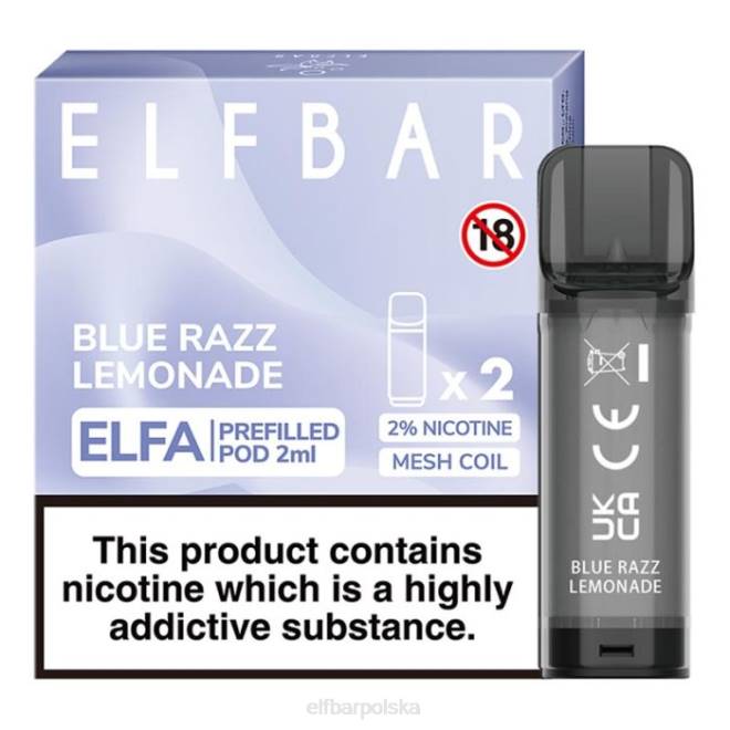 elfbar elfa kapsułka - 2ml - 20mg (2 opakowania) 42RP111 różowa lemoniada