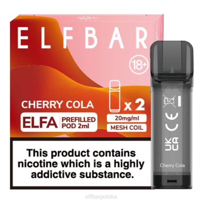 elfbar elfa kapsułka - 2ml - 20mg (2 opakowania) 42RP113 wiśniowa cola