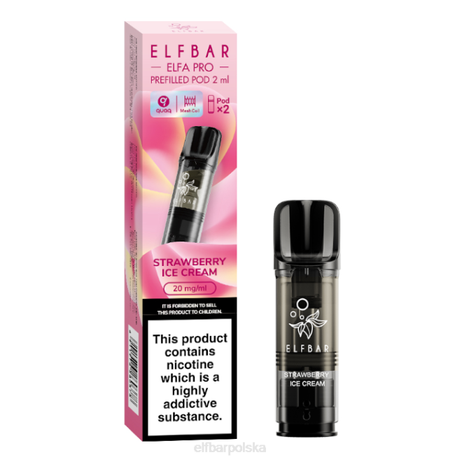 elfbar elfa pro napełnione kapsułki - 20 mg - 2 szt 42RP100 tytoń śnieżny
