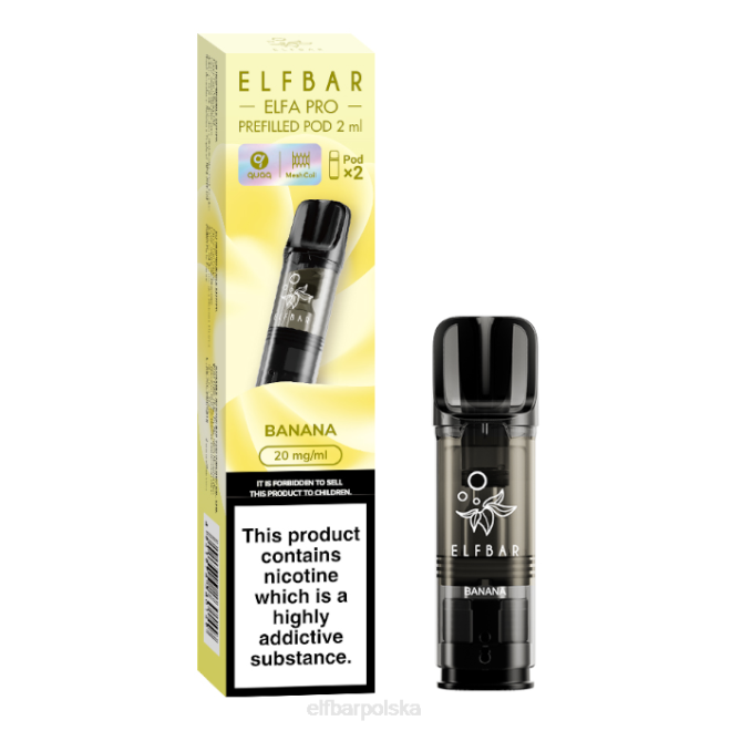 elfbar elfa pro napełnione kapsułki - 20 mg - 2 szt 42RP78 banan