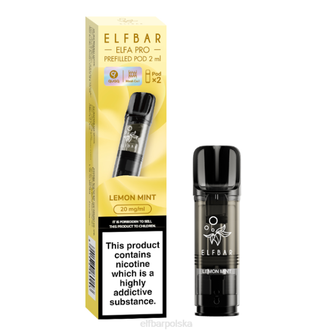 elfbar elfa pro napełnione kapsułki - 20 mg - 2 szt 42RP82 cytryna, mięta