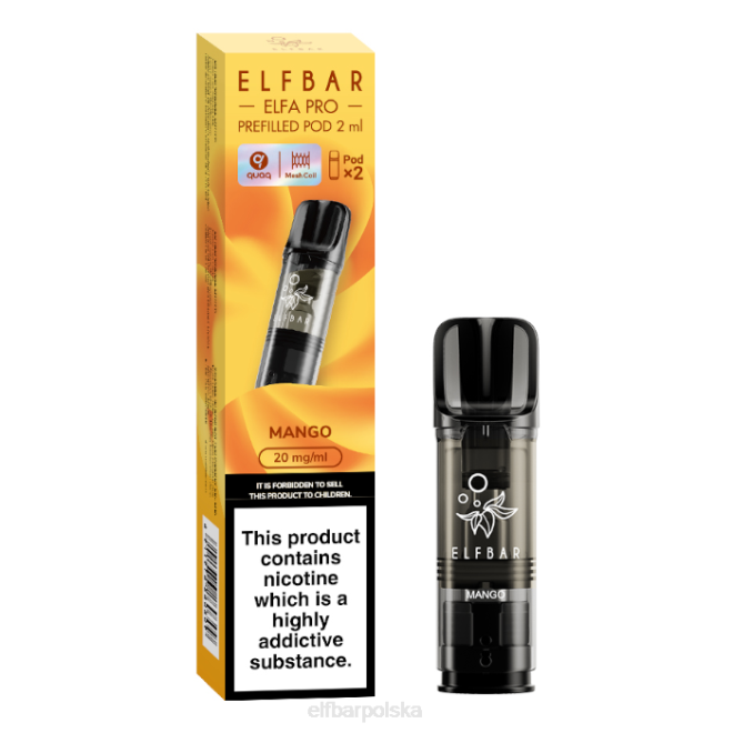 elfbar elfa pro napełnione kapsułki - 20 mg - 2 szt 42RP87 mango
