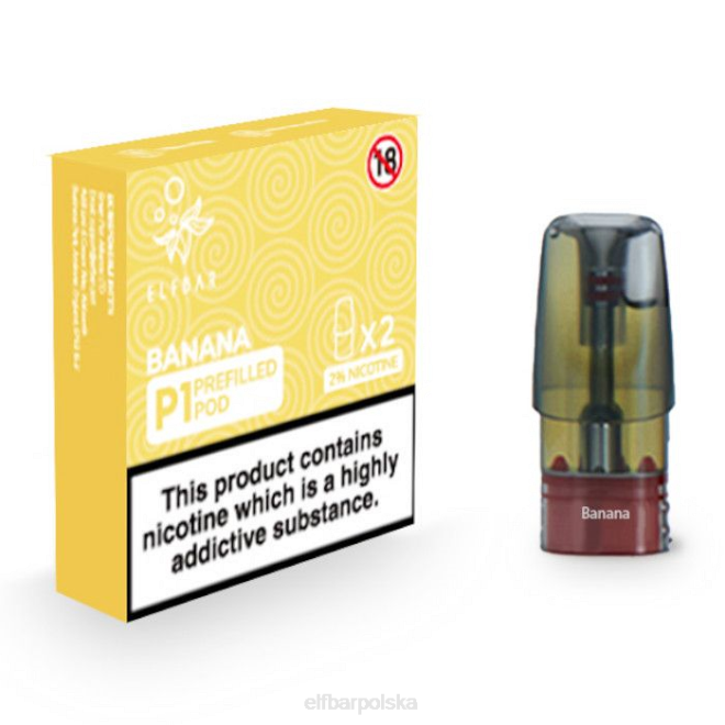 elfbar mate 500 p1 napełnione kapsułki - 20 mg (2 opakowania) 42RP143 banan