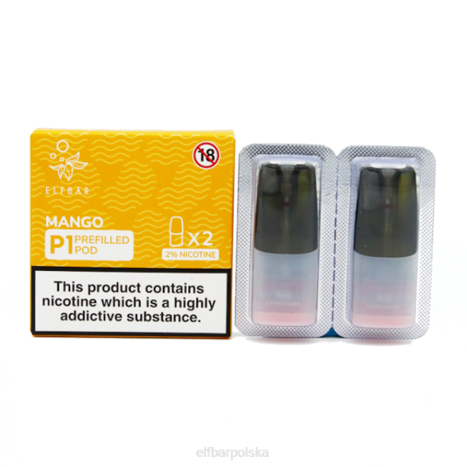 elfbar mate 500 p1 napełnione kapsułki - 20 mg (2 opakowania) 42RP143 banan