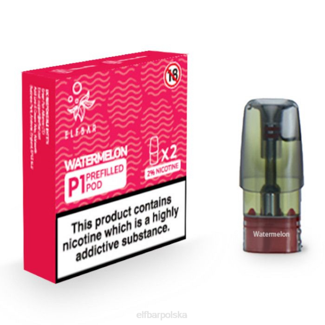 elfbar mate 500 p1 napełnione kapsułki - 20 mg (2 opakowania) 42RP147 arbuz