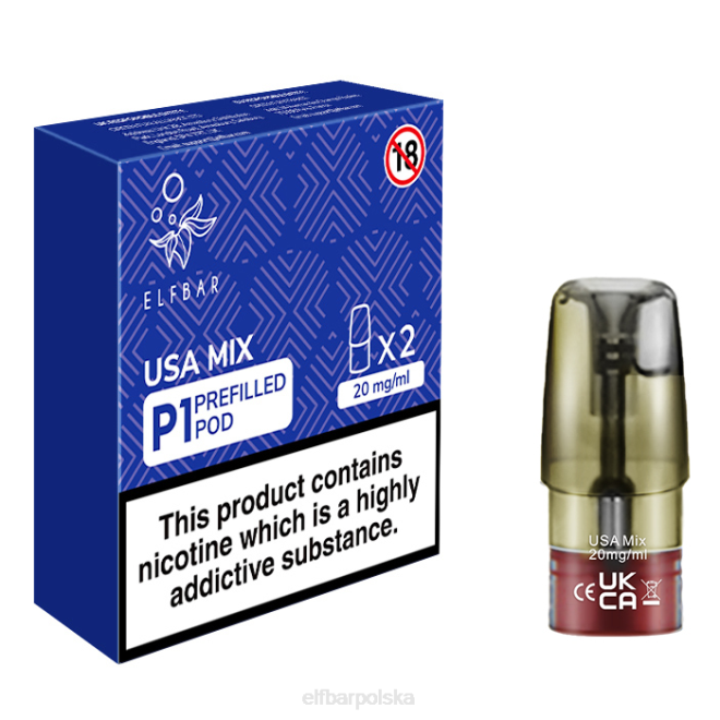 elfbar mate 500 p1 napełnione kapsułki - 20 mg (2 opakowania) USA mix 42RP166