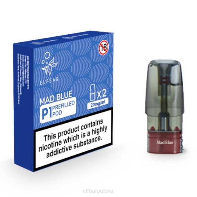elfbar mate 500 p1 napełnione kapsułki - 20 mg (2 opakowania) mad blue 42RP160