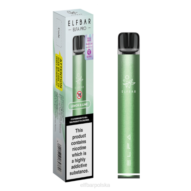 zestaw elfbar elfa pro pod - akumulator 42RP76 Saszetka w kolorze ciemnozielonym + cytrynowo-limonkowa