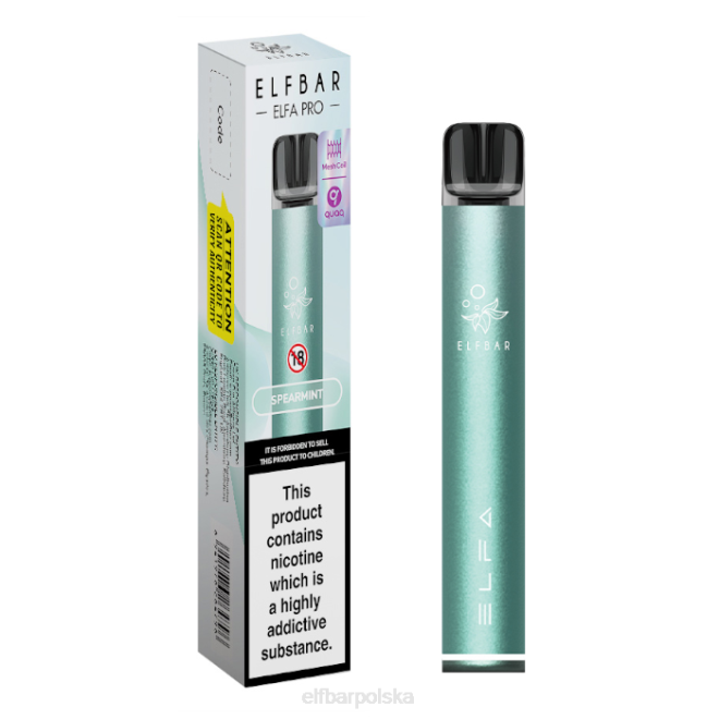 zestaw elfbar elfa pro pod - akumulator 42RP77 Fabrycznie napełniony kapsułka Twilight Cyan + Spearmint